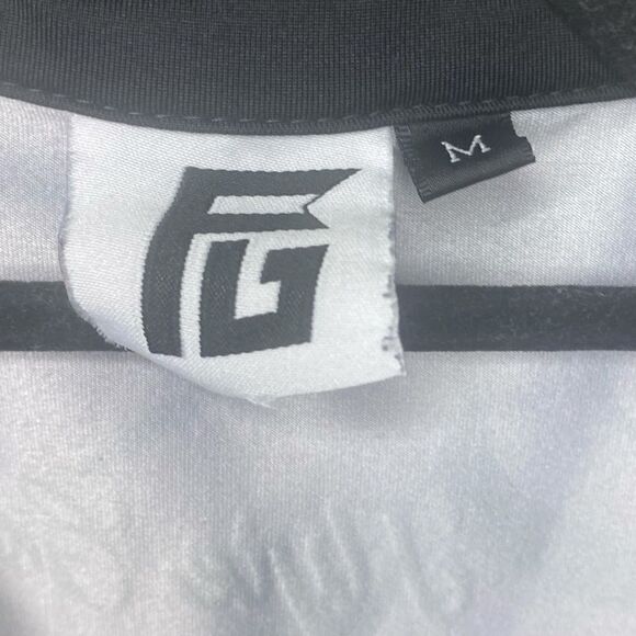 Flyte Golf Men’s Sz Med Black Purple Sweat Resistance Wicking Dri Fit Golf Polo - Picture 5 of 5